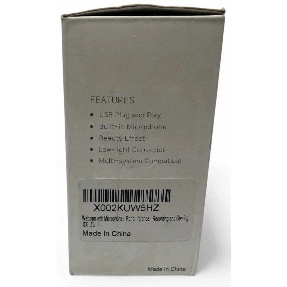 Lexvss Webcam with Microphone, Portable 2K 1440P HD Wide Angle Steaming Web‎ Cam